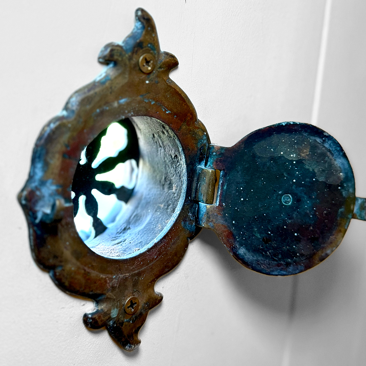Brass Peep Door